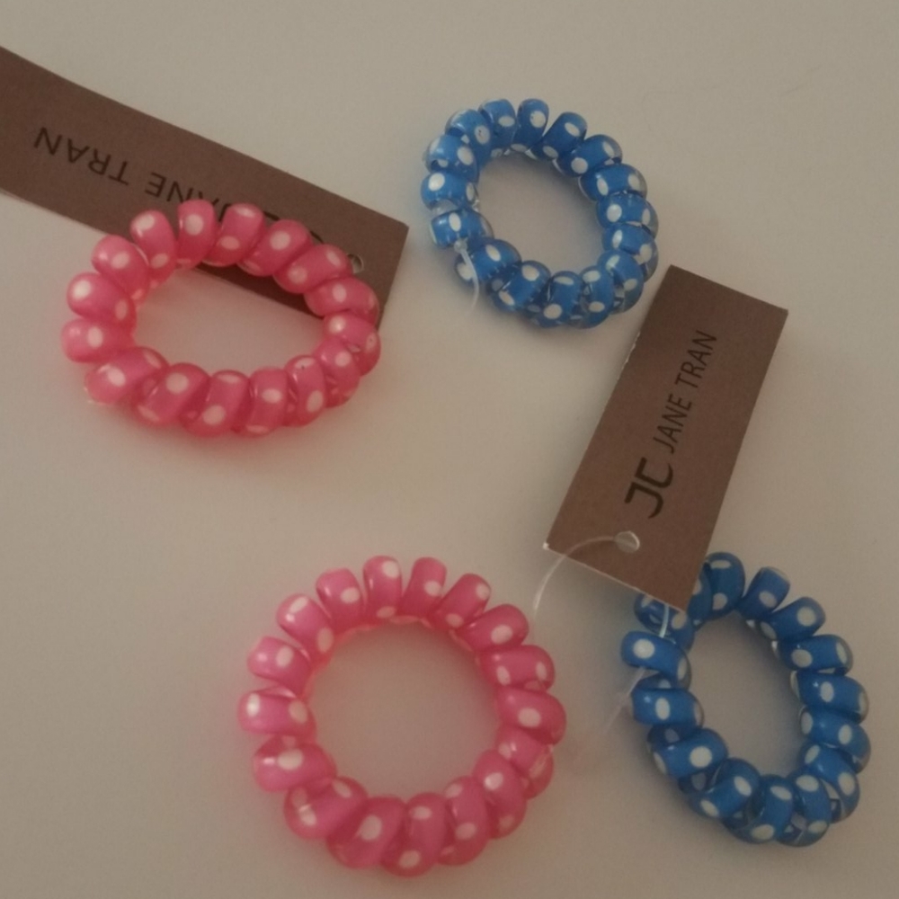 Jane Tran Spiral Polka Dot ponies New with Tags
